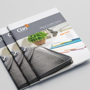 ClinE brochure covers